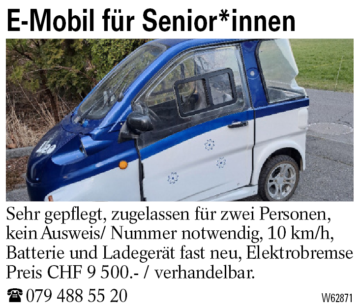 E-Mobil für Senior*innen