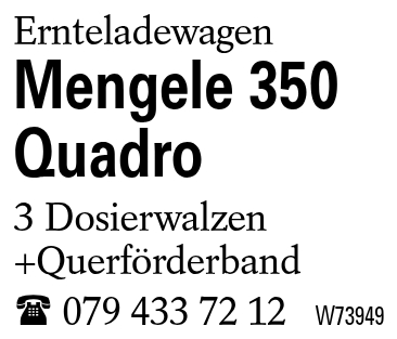 Mengele 350 Quadro