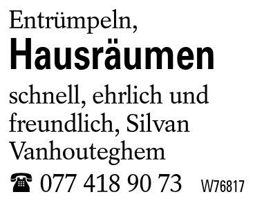 Hausräumen