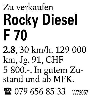 Rocky Diesel <br/> F 70