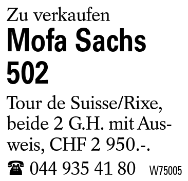 Mofa Sachs 502