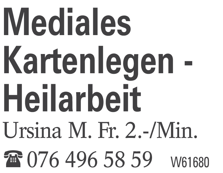 Mediales Kartenlegen Heilarbei