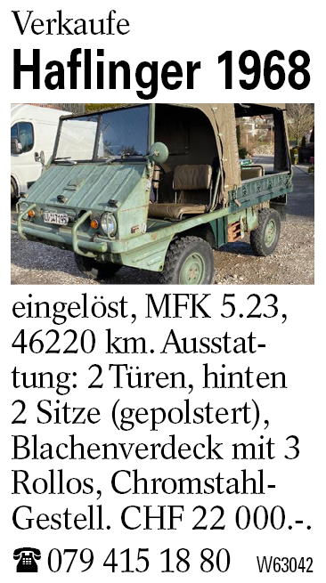 Haflinger 1968