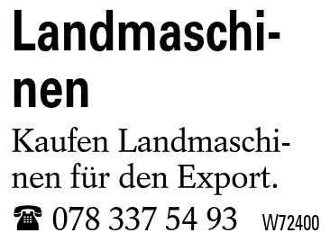 Landmaschinen