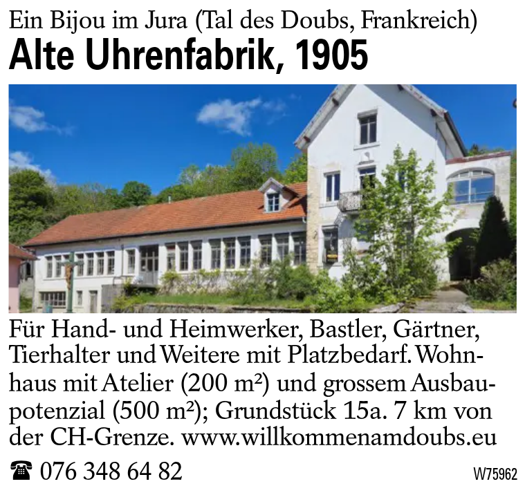 Alte Uhrenfabrik, 1905