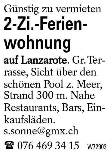 2-Zi.-Ferien-wohnung