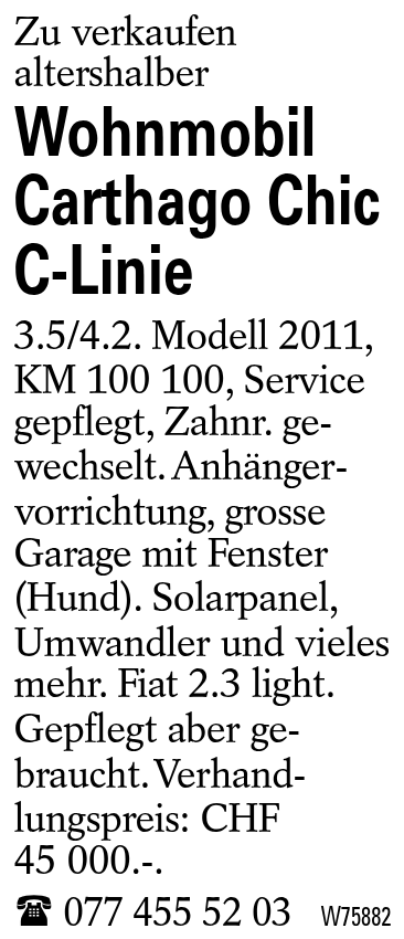 Wohnmobil Carthago Chic C-Linie