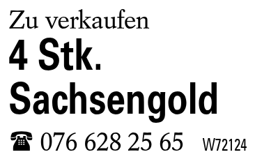 4 Stk. Sachsengold