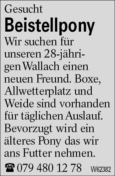 Beistellpony