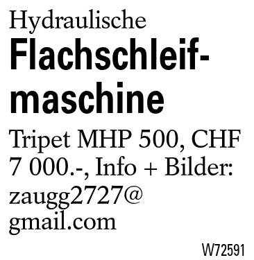Flachschleifmaschine