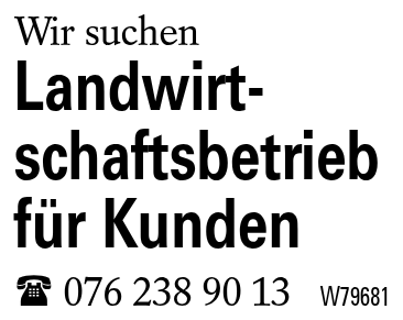 Landwirtschaftsbetrieb für Kunden