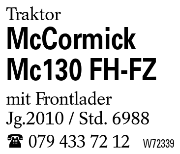 McCormick Mc130 FH-FZ
