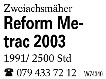 Reform Metrac 2003
