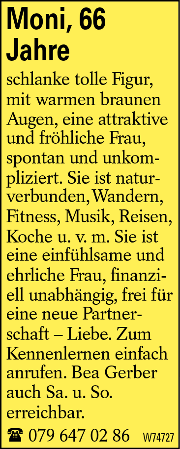 Moni, 66 Jahre