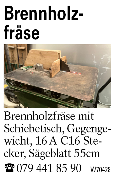 Brennholzfräse
