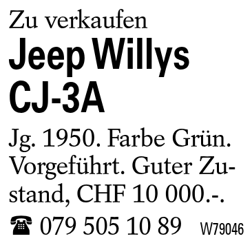 Jeep Willys CJ-3A