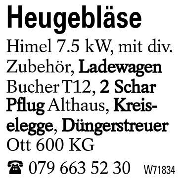 Heugebläse