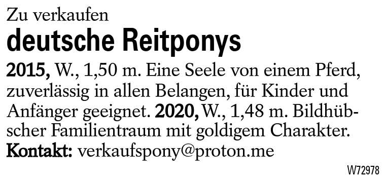 deutsche Reitponys