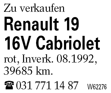 Renault 19 16V Cabriolet