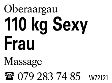 110 kg Sexy Frau