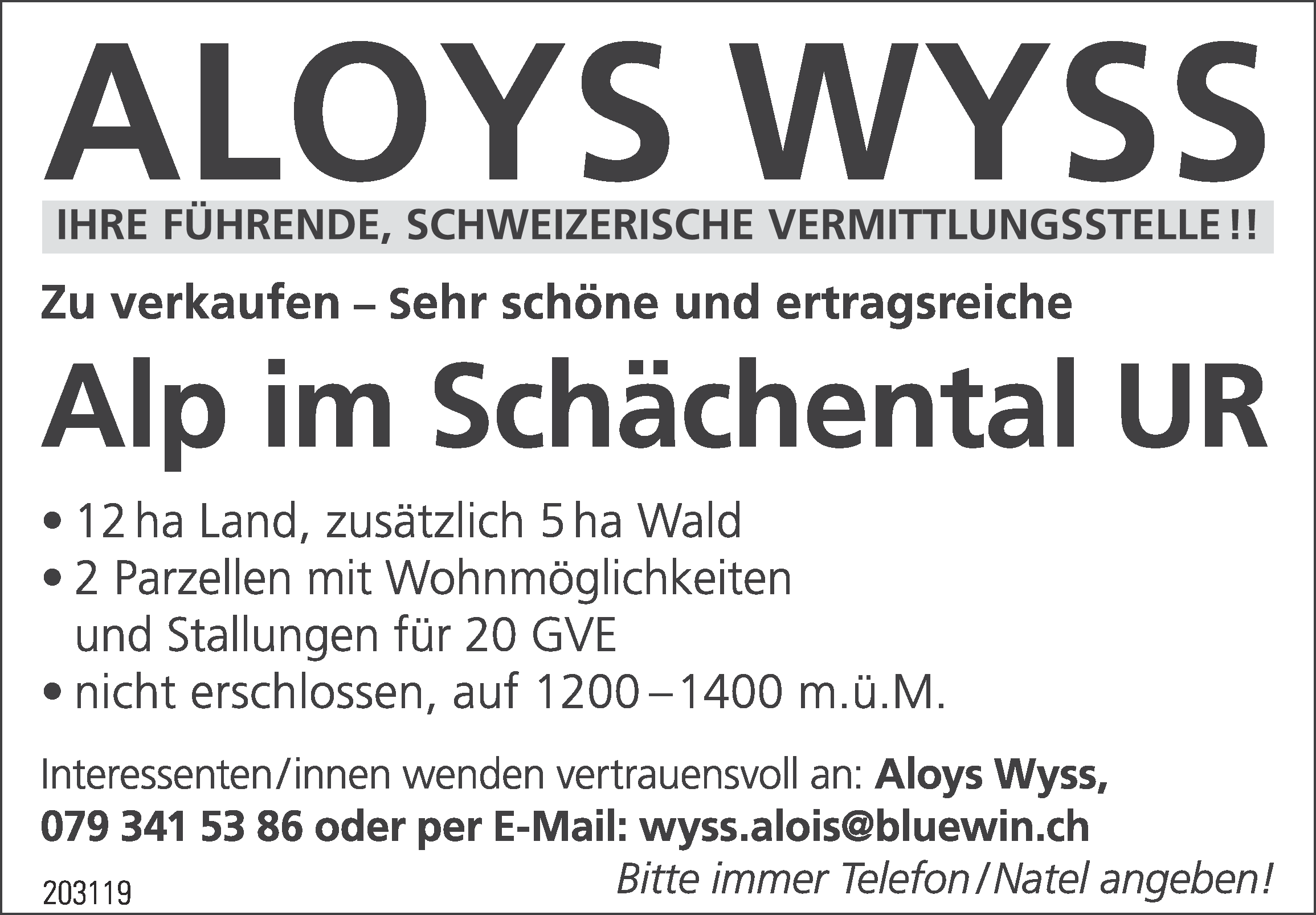 Alp im Schächental UR