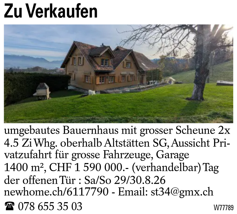 Zu Verkaufen