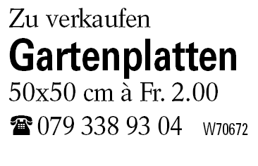 Gartenplatten