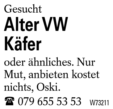 Alter                VW Käfer