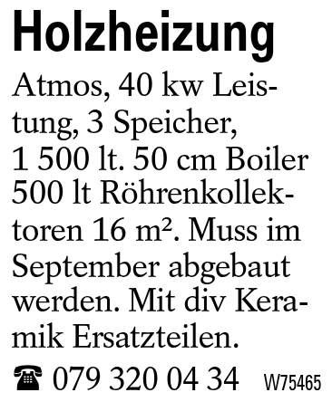 Holzheizung