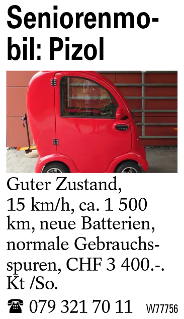 Seniorenmobil: Pizol