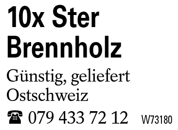 10x Ster Brennholz
