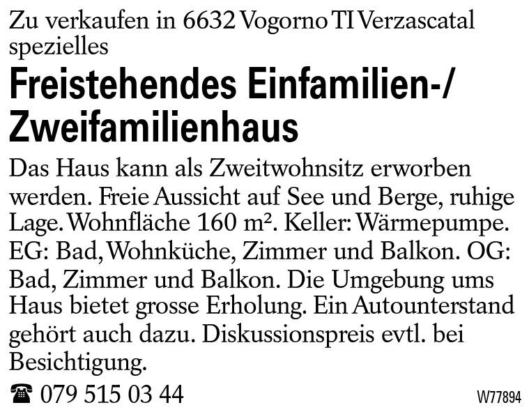 Freistehendes Einfamilien-/ Zweifamilienhaus