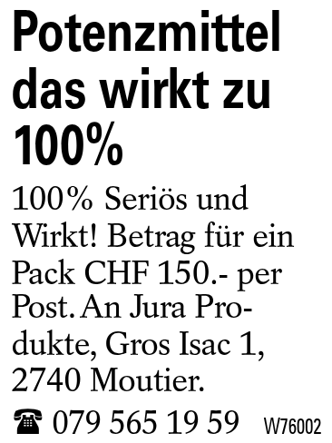 Potenzmittel das wirkt zu 100%