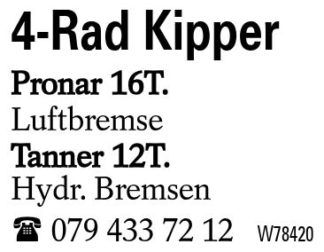 4-Rad Kipper
