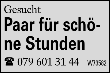 Paar für schö-ne Stunden