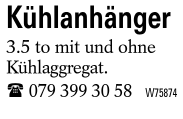 Kühlanhänger