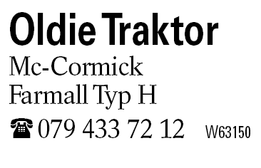 Oldie Traktor