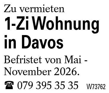 1-Zi Wohnung in Davos