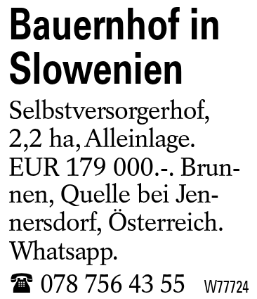 Bauernhof in Slowenien