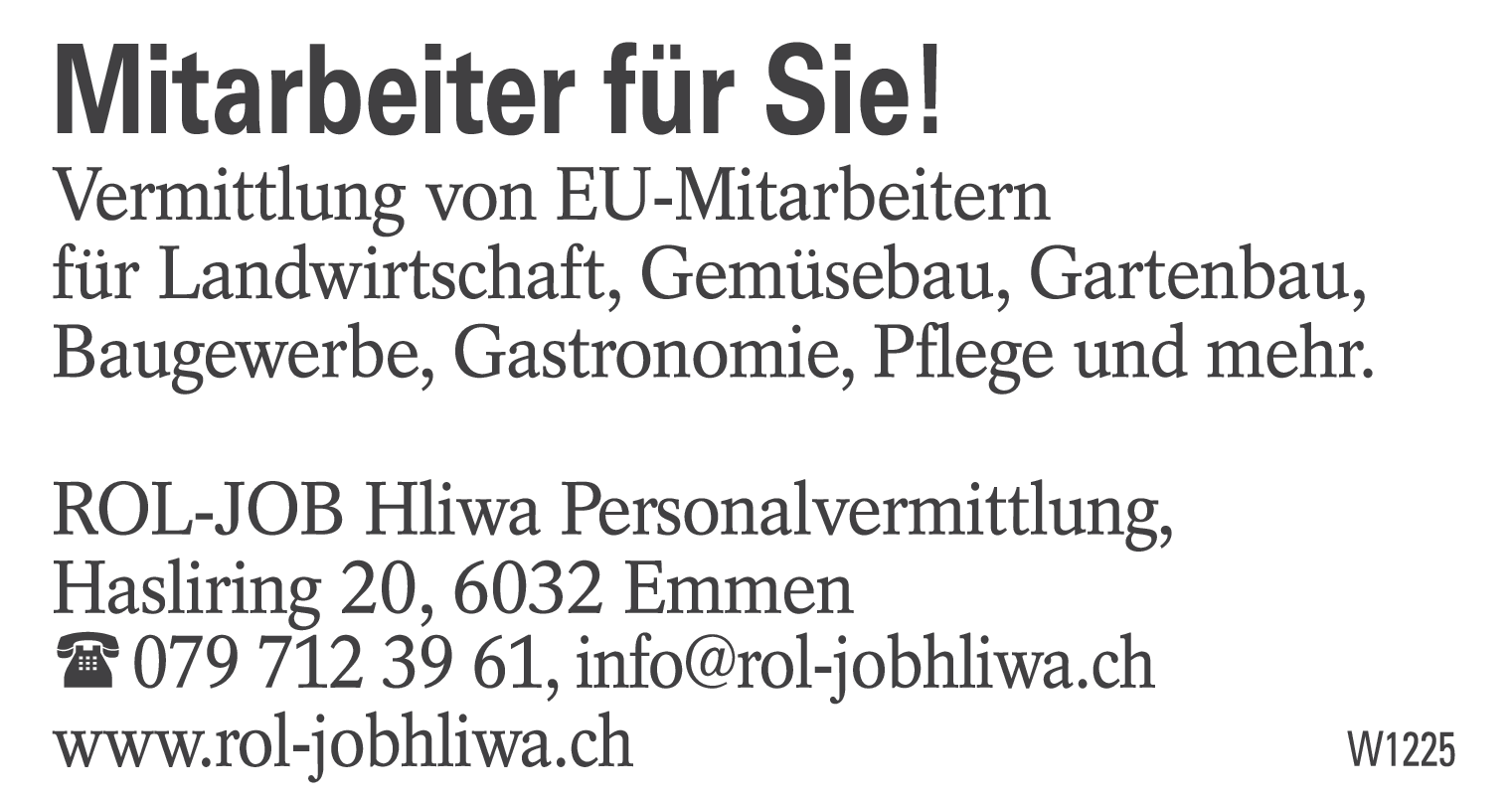 Mitarbeiter für Sie!