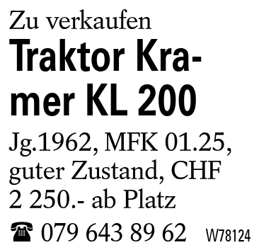 Traktor Kramer KL 200