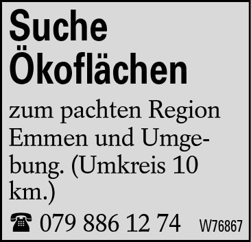 Suche Ökoflächen