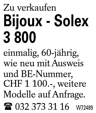 Bijoux - Solex      3 800