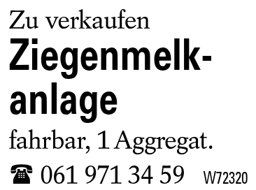Ziegenmelkanlage