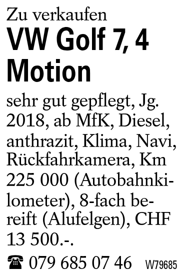 VW Golf 7, 4 Motion