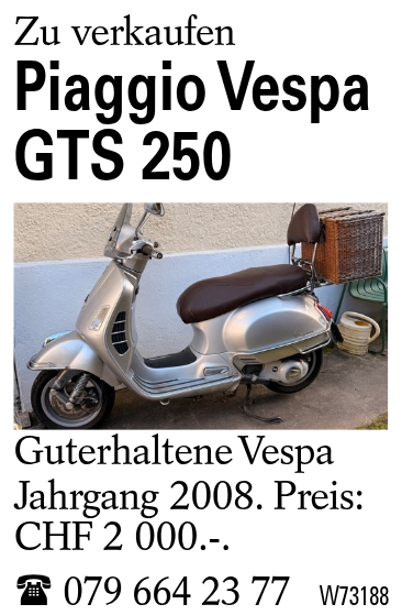Piaggio Vespa GTS 250