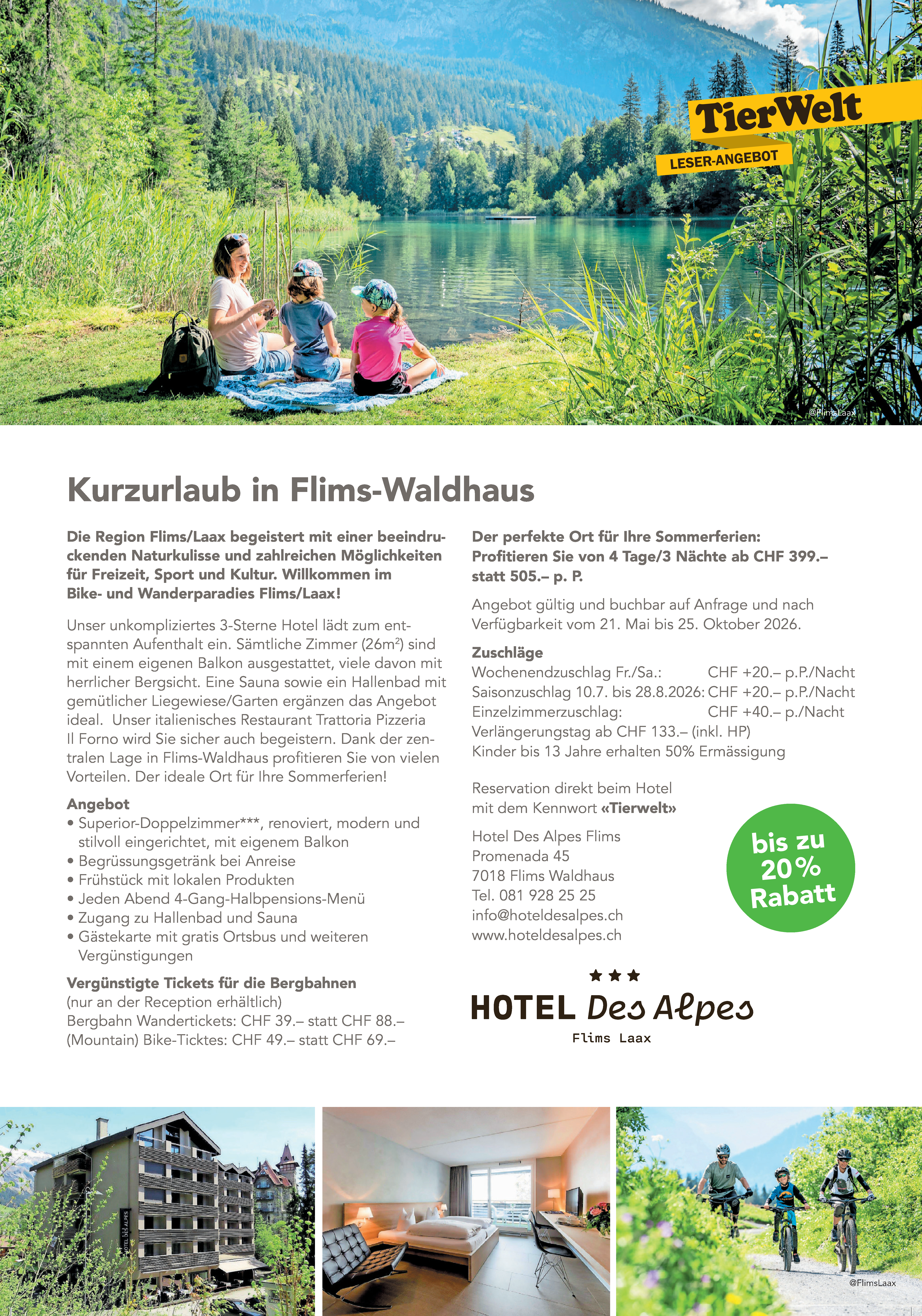 Leserangebot des Alpes / Fülle