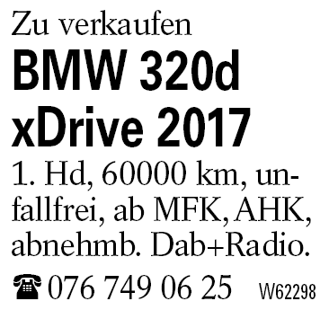 BMW 320d xDrive 2017