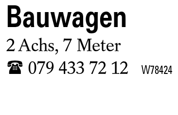 Bauwagen