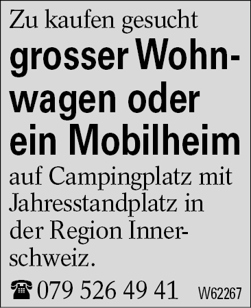 grosser Wohnwagen oder  ein Mobilheim